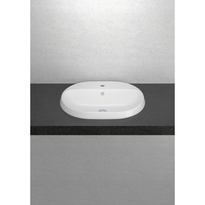Villeroy & Boch Architectura Lavabo encastré - 600 x 450 x 170 mm - Blanc Alpin CeramicPlus - sans trop-plein - non poli