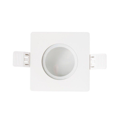 Interlight LED spot set IP65 dimbaar vierkant 90mm met driver 36° richtbaar wit