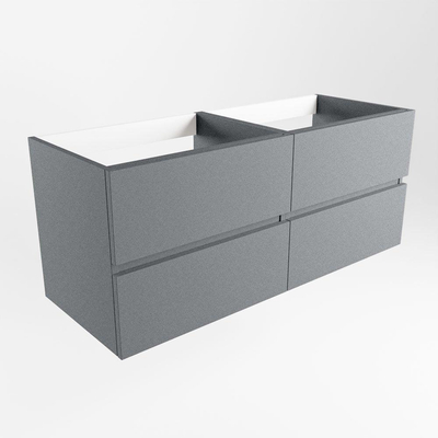Mondiaz VICA Meuble sous vasque - 120x45x50cm - 4 tiroirs - softclose - 1 découpe gauche - Plata