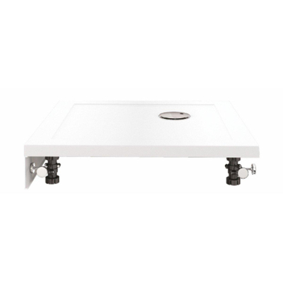 Crosswater Tray Simpsons Mike Pro Douchepaneel - 100X100Cm - voor En Achter - wit