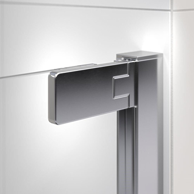 Sealskin inc. cabine de douche quadrant en deux parties 100x100x200cm verre de sécurité transparent de 8mm avec anti-calcaire argenté brillant