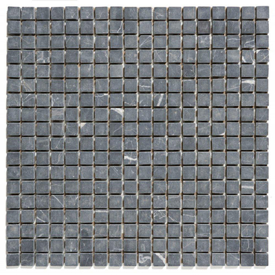 La mosaïque en pierre naturelle Mosaic Factory - 30,2x30,2cm - carrelage mural et de sol - Carré - Marbre Nero Anticato Mat