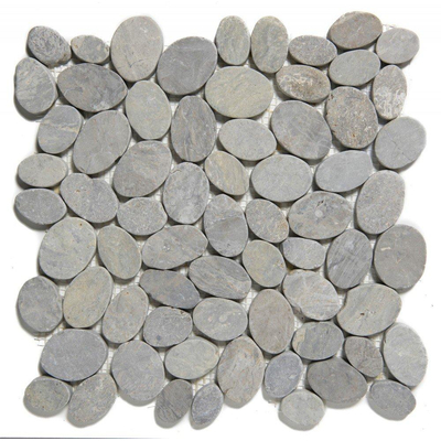 La mosaïque en pierre naturelle Mosaic Factory - 30,5x30cm - carrelage mural et de sol - Organique - Marbre Gris Mat