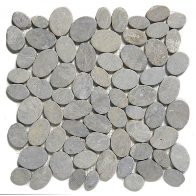 The Mosaic Factory Natural Stone mozaïektegel - 30.5x30cm - wand en vloertegel - Organisch - Marmer Grey Mat