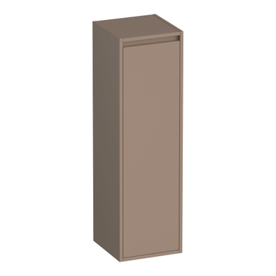 BRAUER Adore badkamerkast - 120x35x35cm - met 1 deur greeploos rechtsdraaiend mat mokka