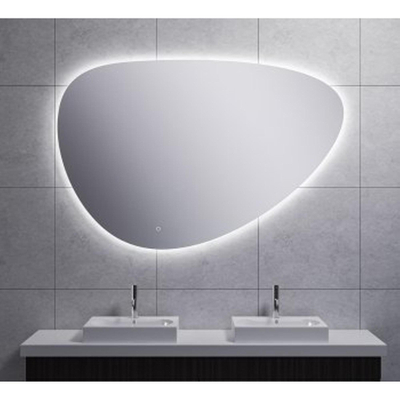 Wiesbaden Uovo Spiegel ovaal - met LED dimbaar en spiegelverwarming - 140cm