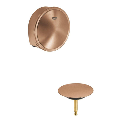 Grohe Talentofill Afdekset - voor badwaste - brushed warm sunset (koper)