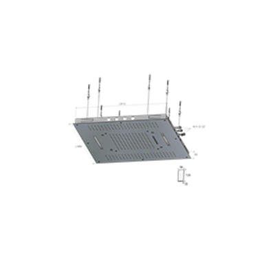 Hotbath Mate Inbouwhoofddouche vierkant - 95x95cm - met LED verlichting - geborsteld nikkel (RVS)