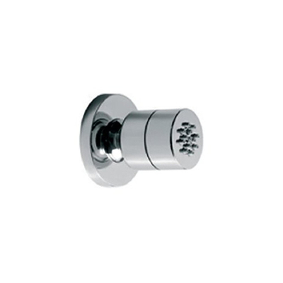 Hotbath Mate Opbouw bodyjet rond - geborsteld nikkel (RVS)