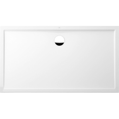 Villeroy & Boch Futurion Flat douchebak quaryl rechthoekig - 160x90x2.5cm - White Alpine (glans wit)