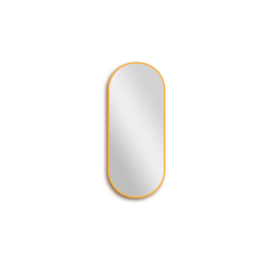 FugaFlow Eccelente Arredo 2.0 Miroir ovale 90x38cm cadre Or mat