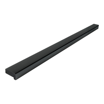BRAUER Poignée de meuble en applique - 32cm - modèle A - matériau inox - gunmetal brossé