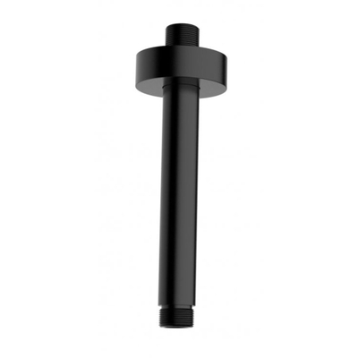 Wiesbaden UniMatch douchearm met plafondbevestiging 15 cm mat zwart