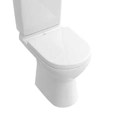 Villeroy & Boch O.novo Combi WC Pack à poser sans bride avec réservoir et abattant softclose EH blanc