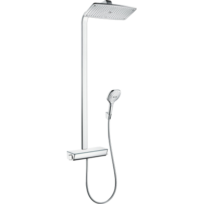 Hansgrohe Raindance e - select e - 360 - showerpipe - ecostat - ecosmart - thermostaat - hoogglans chroom