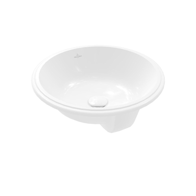 Villeroy & boch architectura lavabo à poser 45x45x17,5cm rond sans trou de trop-plein blanc alpin brillant céramique+