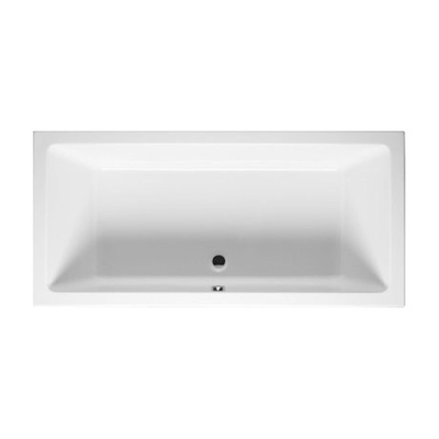 Riho Lugo baignoire îlot 190x80cm rectangulaire acrylique blanc