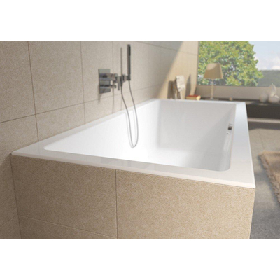 Riho Lugo baignoire îlot 190x80cm rectangulaire acrylique blanc