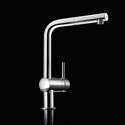 Grohe Minta Mitigeur de cuisine - bec L - rotatif - douchette extractible - chrome - DESTOCKAGE