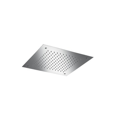 Hotbath Mate Inbouwhoofddouche vierkant - 30x30cm - geborsteld nikkel (RVS)