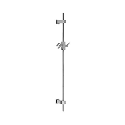 Hotbath Mate barre de douche 75cm carrée nickel brossé