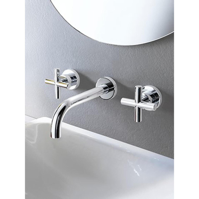 Hotbath Chap wastafelmengkraan inbouw C005 geborsteld nikkel OUTLETSTORE