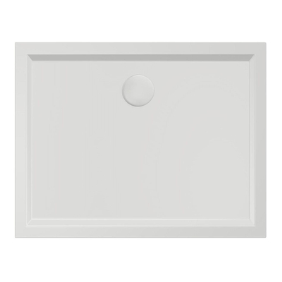 Xenz mariana receveur de douche 90x70x4cm rectangulaire acrylique blanc