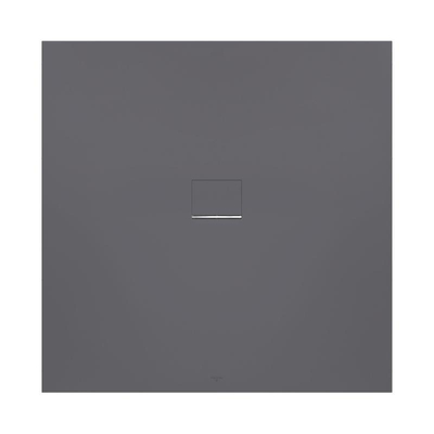 Villeroy & Boch Squaro infinity douchebak - 90x90x4cm - Anthracite (grijs)