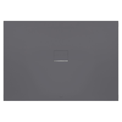 Villeroy & Boch Squaro infinity douchebak - 160x80x4cm - Anthracite (grijs)