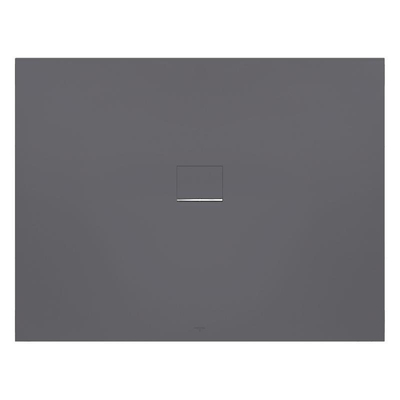 Villeroy & Boch Squaro infinity douchebak - 140x90x4cm - Anthracite (grijs)