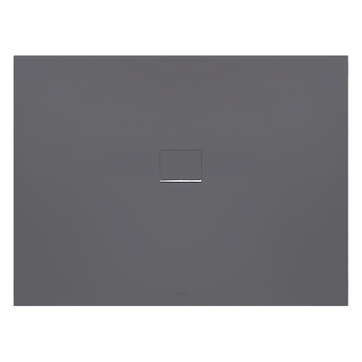 Villeroy & Boch Squaro infinity douchebak - 140x80x4cm - Anthracite (grijs)