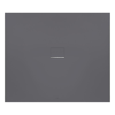 Villeroy & Boch Squaro infinity douchebak - 120x80x4cm - Anthracite (grijs)