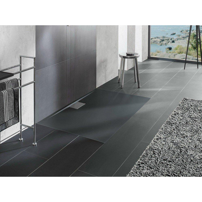 Villeroy & Boch Architectura Receveur de douche 100x100x1.5cm metalrim anthracite