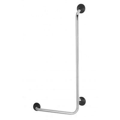 Handicare barre d'appui murale 90 degrés 56x113 en L gauche inox anthracite RAL 7028