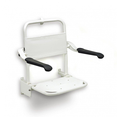 Handicare Handicare Linido siège de douche avec dossier inox blanc
