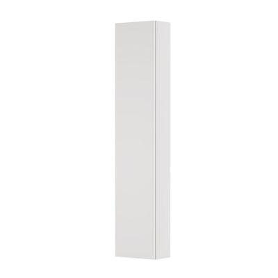 INK Armoire de salle de bains - 35x20x169cm - 1 porte - ouvrant à gauche et à droite - Miroir - à l'intérieur MDF laqué blanc brillant