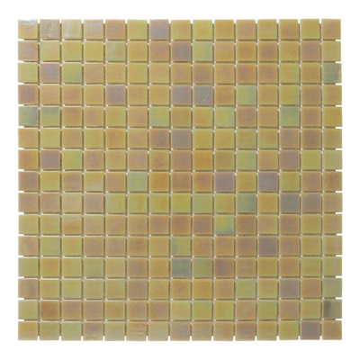 The Mosaic Factory Amsterdam carrelage mosaïque 32.2x32.2cm pour mur et sol intérieur et extérieur carré verre crème clair perlé