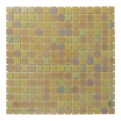 The Mosaic Factory Amsterdam mozaïektegel 2x2x0.4cm voor wand en vloer voor binnen en buiten vierkant Glas Licht Crème