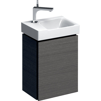 Geberit Xeno2 meuble bas pour lavabo 1 porte 38x52.5x26.5 gauche/droite gris sculture