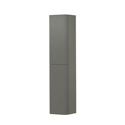 INK Concept R Hoge Kast - 35x35x169cm - 2 deuren - afgeronde hoeken - verticaal gefreesd - tbv grepen - linksdraaiend - mat beton groen