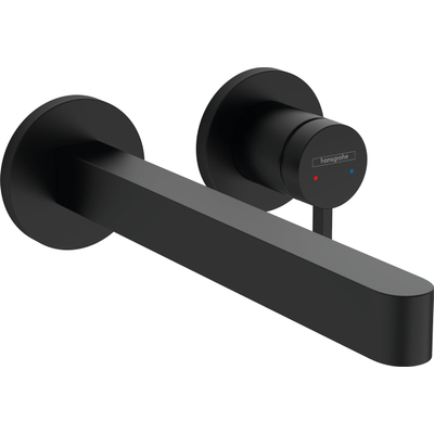 Hansgrohe Finoris ensemble de finition pour mitigeur de lavabo encastré 1- levier noir mat