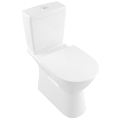 Villeroy & Boch O.novo Vita closetzitting met deksel met softclose met greeprand met quick release wit OUTLETSTORE