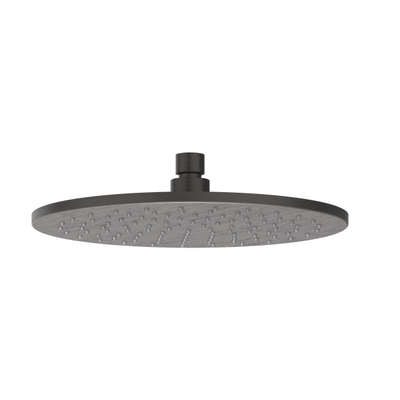 IVY Tribe ensemble de douche pluie encastré – douche de tête medium Ø 25 cm – inverseur d'arrêt 2 voies – noir carbone brossé