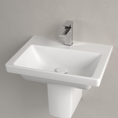 Villeroy & boch subway 3.0 lavabo 55x44x16.5cm rectangle 1 trou pour robinet sans trou de trop-plein céramique blanche alpin brillante