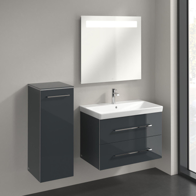 Villeroy & Boch Avento hh kast 350x370x892 deur scharn.links 2xplanchet crystal grey