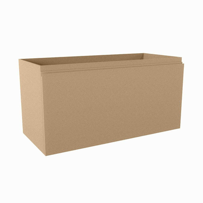 Mondiaz FLOTT wastafelonderkast - 100x45x50cm - 2 uitsparing midden - softclose - Oro