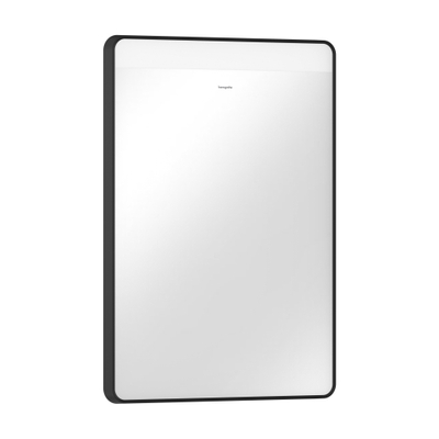 Hansgrohe Xarita Lite Q miroir - 50x70cm - éclairage led - Horizontal - interrupteur mural - Noir mat