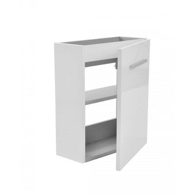 Xellanz Anna Armoire lavabo WC 40x21x50cm avec 1 porte blanc