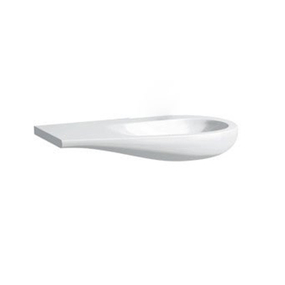 Laufen Alessi One lavabo-plan pour meuble 90x50x16.5cm sans trou de robinet vasque à droite. surface de dépose à gauche incl. bonde céramique lcc-blanc