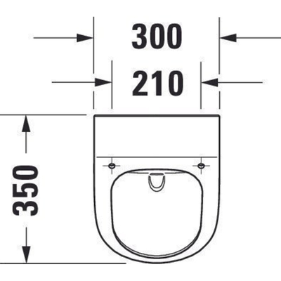 Duravit Me By Starck Cuvette d'urinoir sans bride avec mouche Blanc